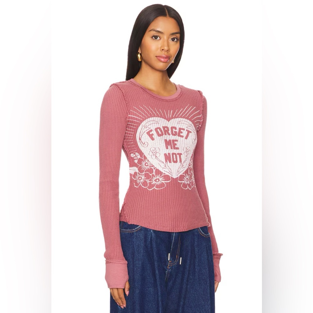 *NWOT* FREE PEOPLE LUCKY LOCKET TEE - Picture 4 of 7